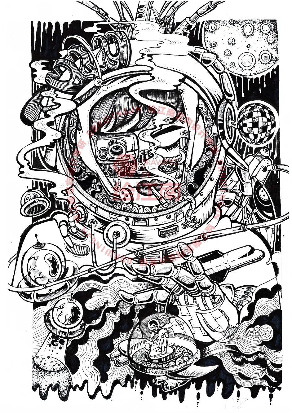 黑白装饰画丨艺术设计考研丨设计考研 - 知乎