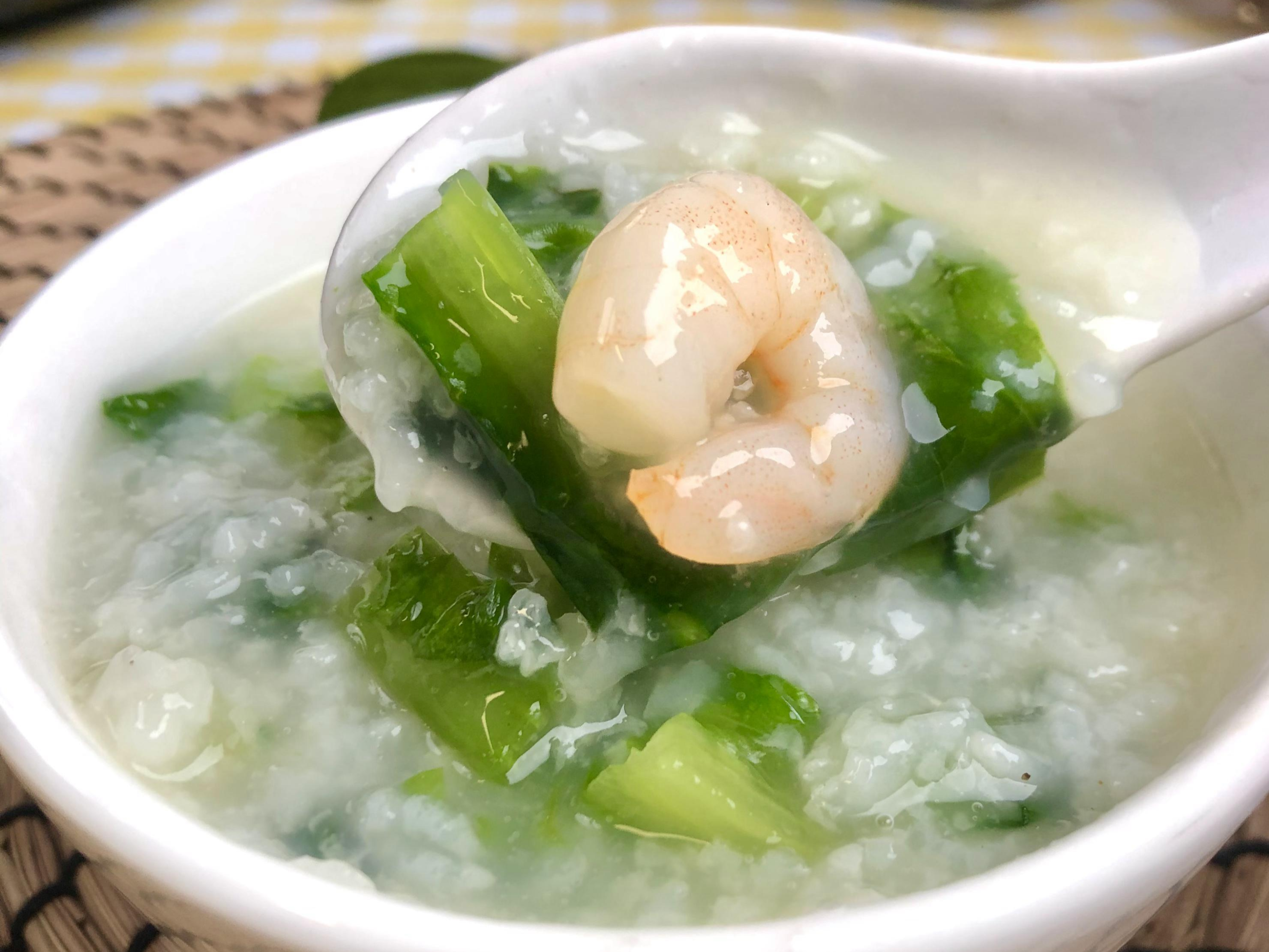 青菜虾仁汤图片