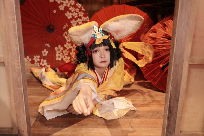阴阳师山兔稚兔童心cosplay