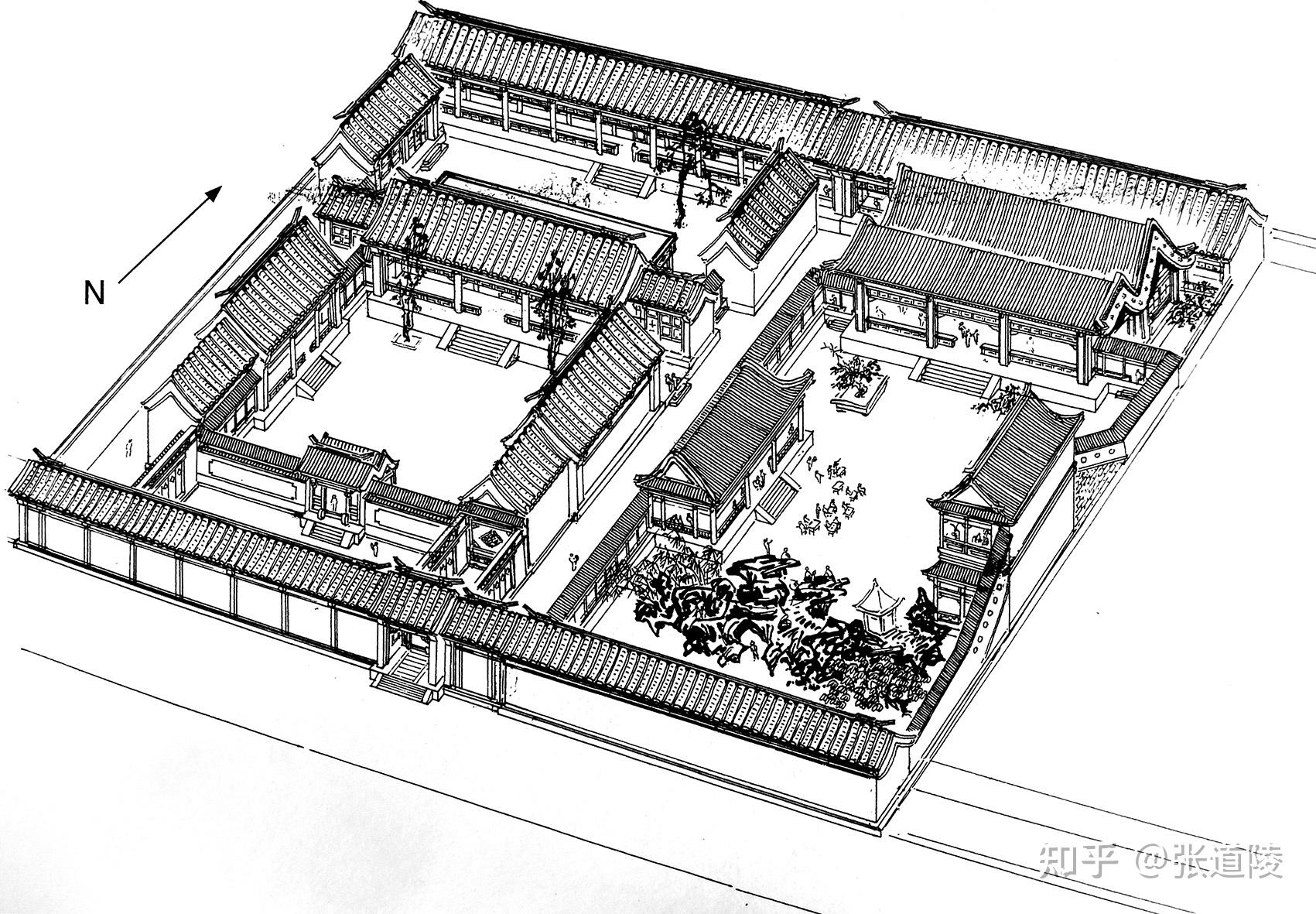 三维复原 郑希成先生《老北京民居宅院》四合院画册