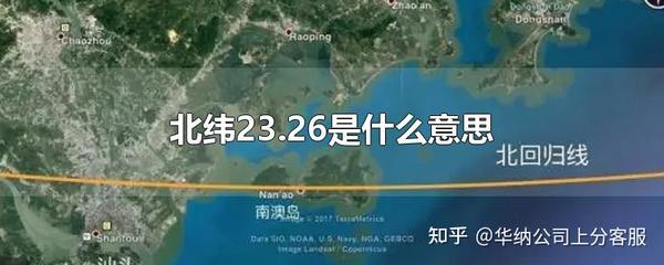 北纬23.26是什么意思？ - 知乎