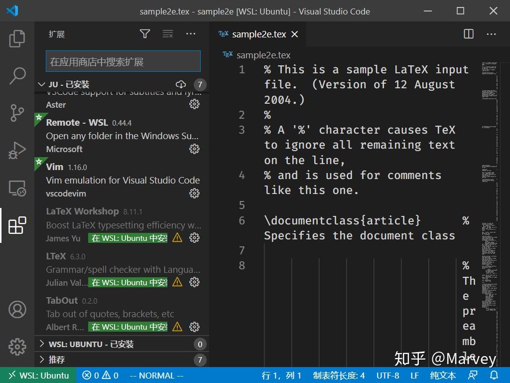 在WSL中安装LaTeX - 知乎