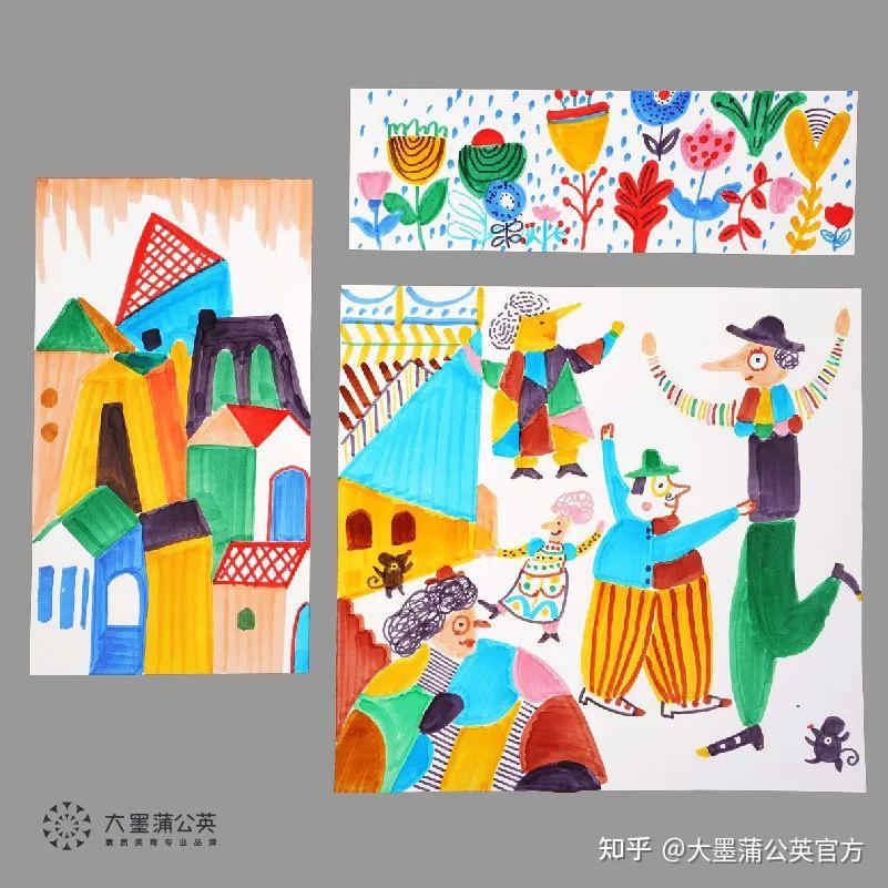 jana glatt作品孩子自己创作的作品吸取了jana glatt画风中动物和