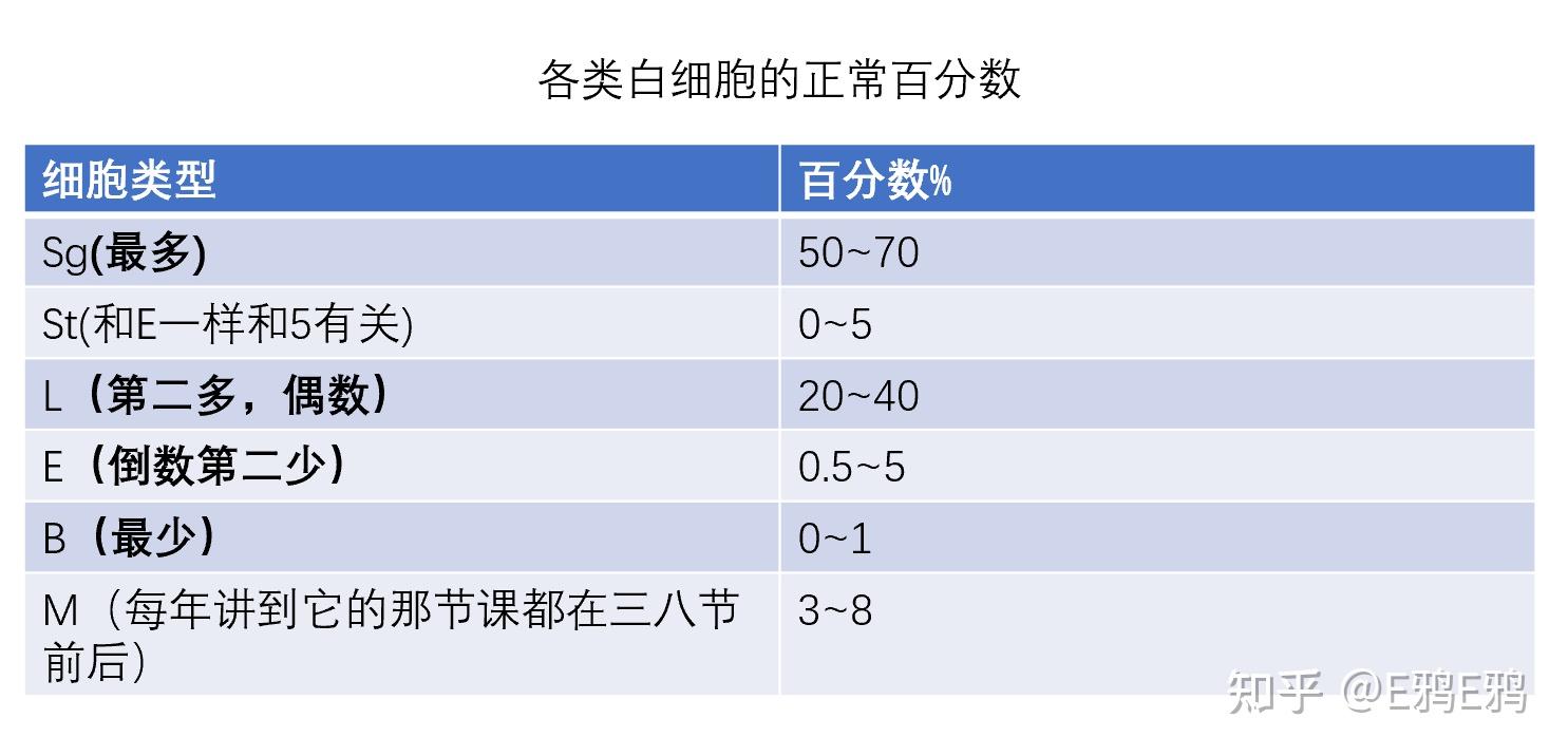 白细胞分类计数