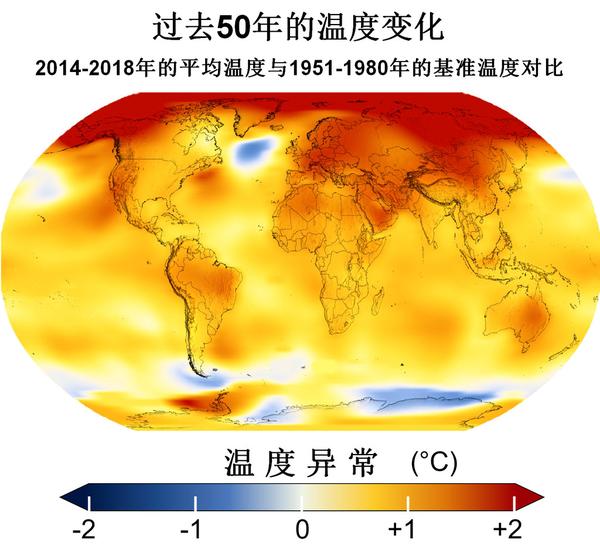 气候变暖数据图片