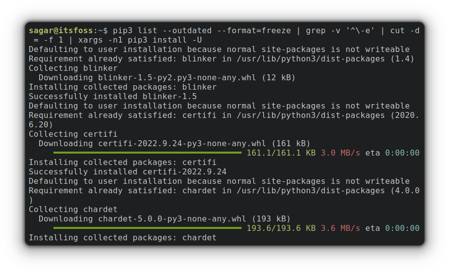  pip python linux 