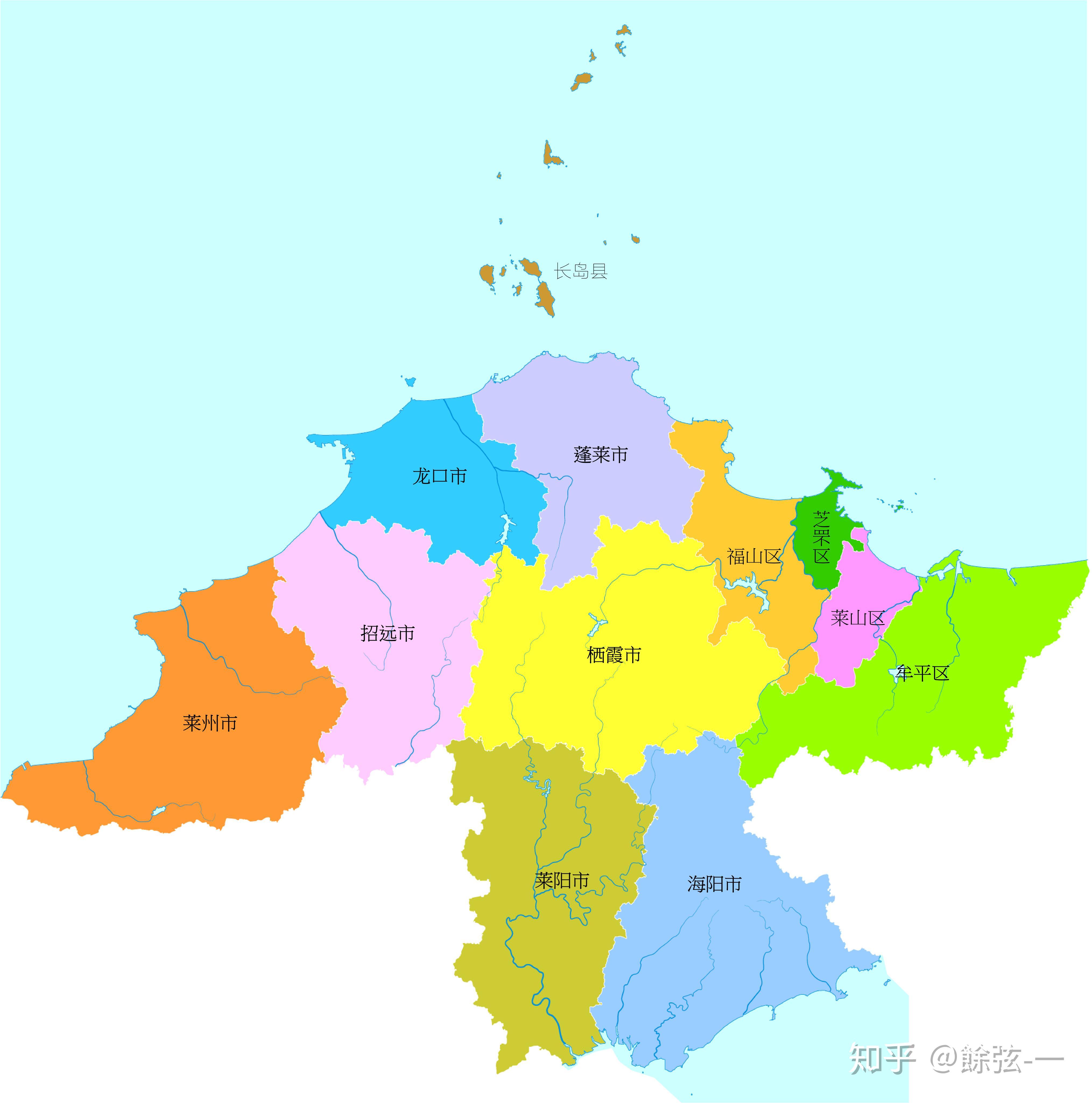 山东县级区划图图片