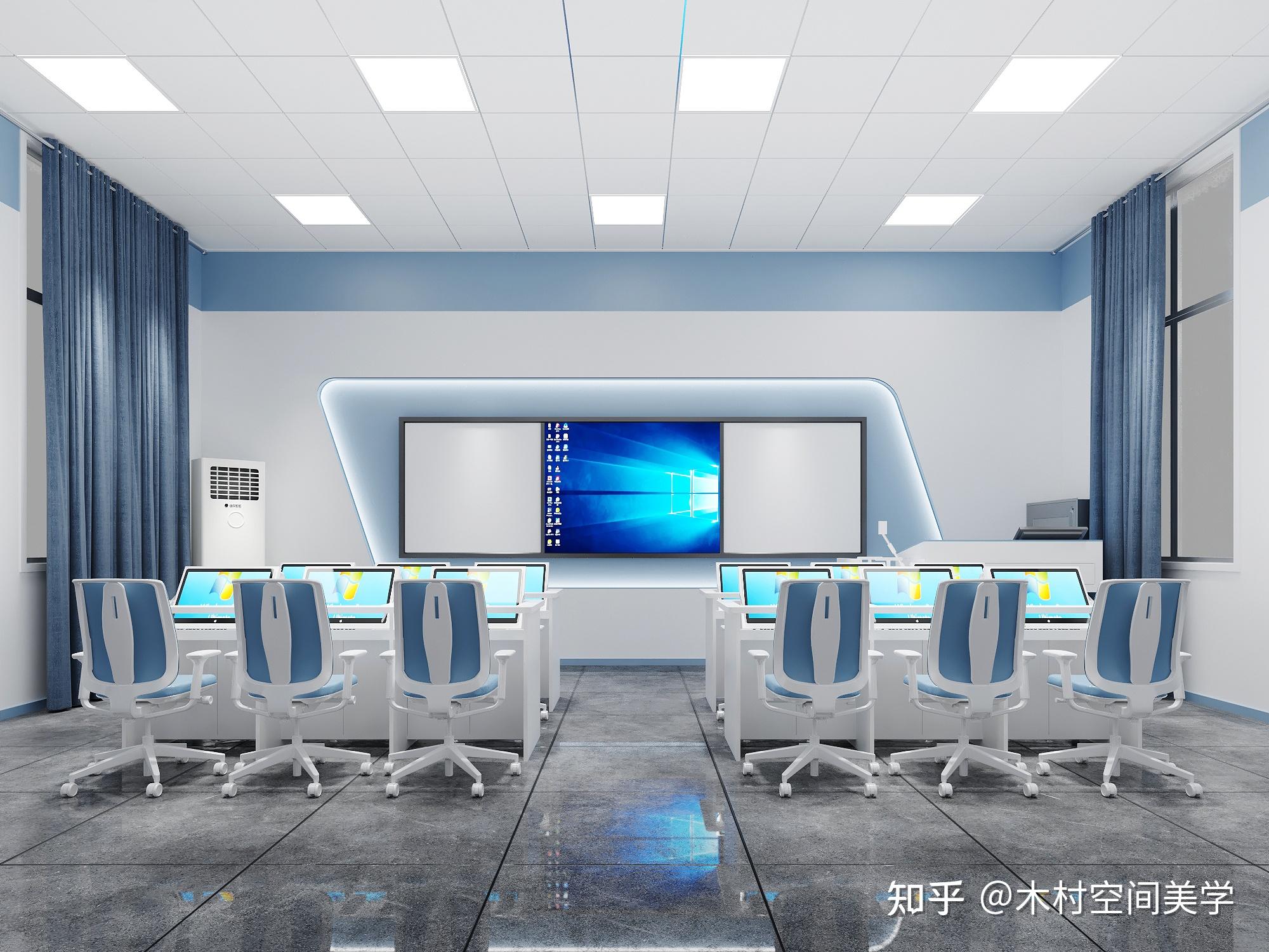 现代简约科技感教室设计 - 知乎