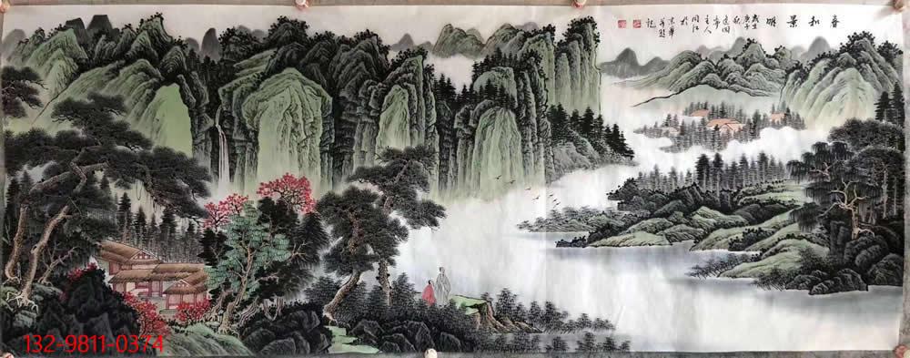 李同江的山水画,充分吸收传统绘画精华,借古开新,突