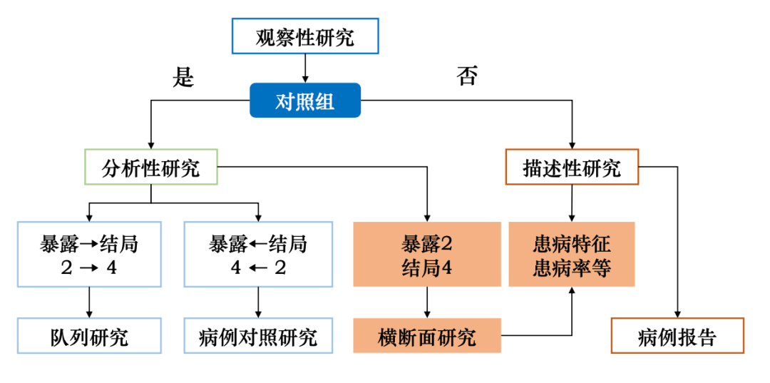 病例對照橫斷面與隊列研究的區別來看正確和錯誤案例