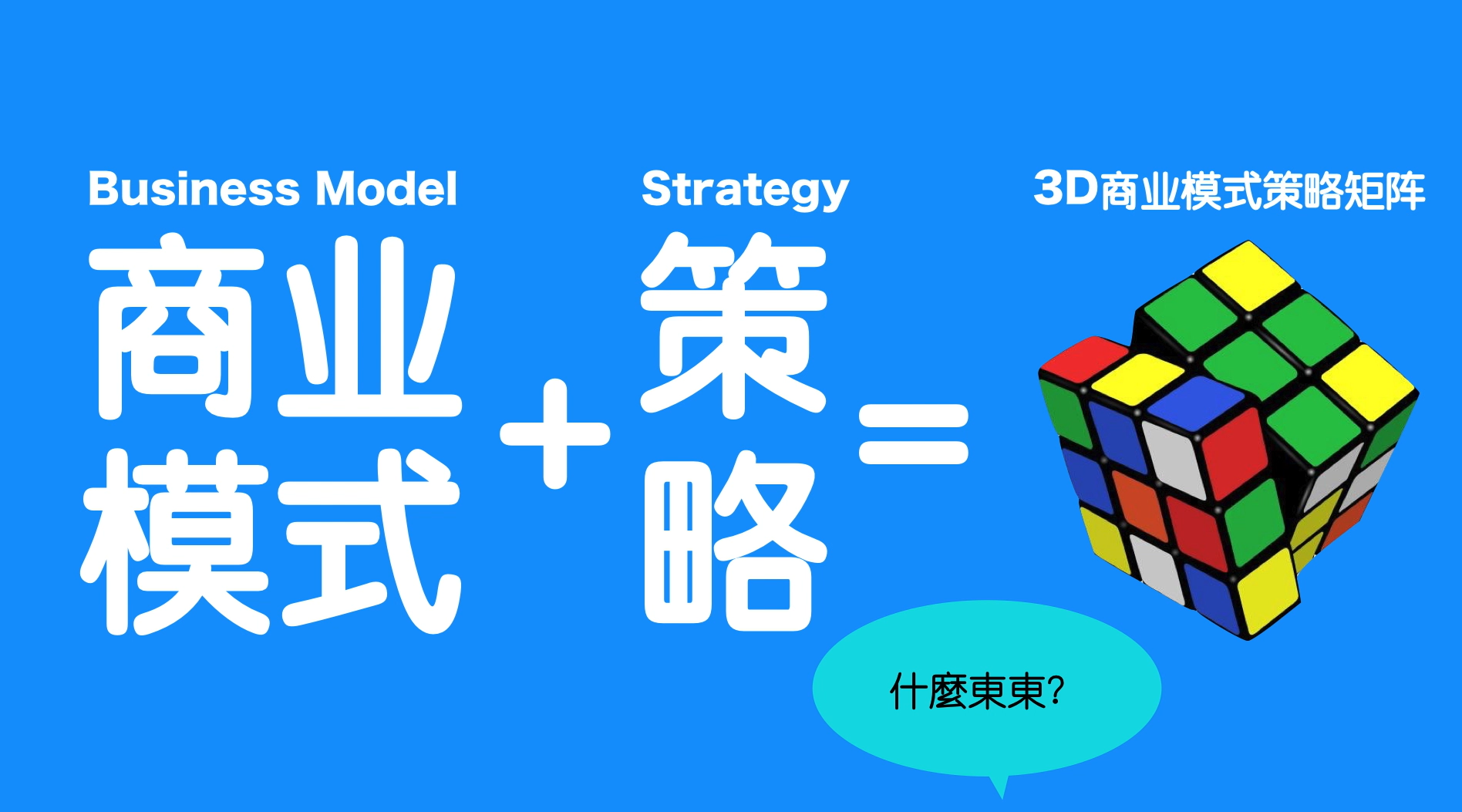 一分钟创业商业模式策略3d商业模式策略矩阵