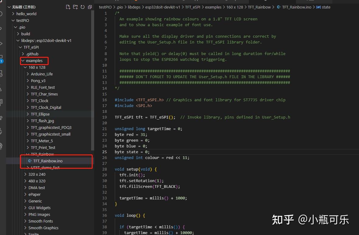 Esp32 tft espi tft vscode platformio 