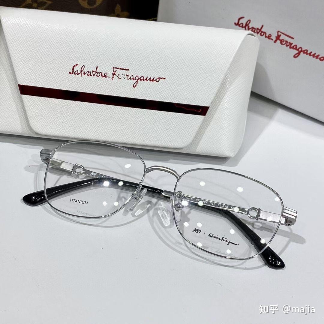 菲拉格慕平光镜近视镜架