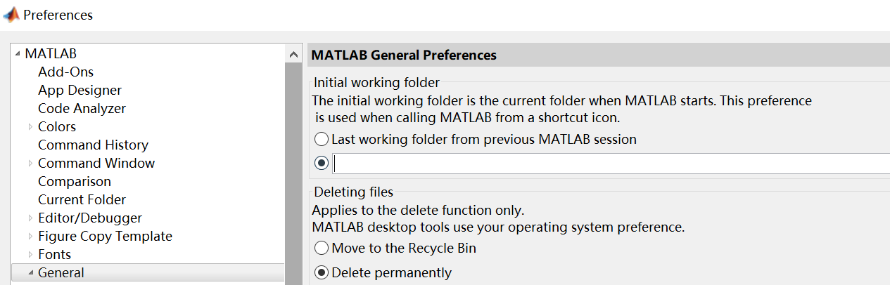 Matlab Preferences Matlab-修改默认启动路径 - 知乎