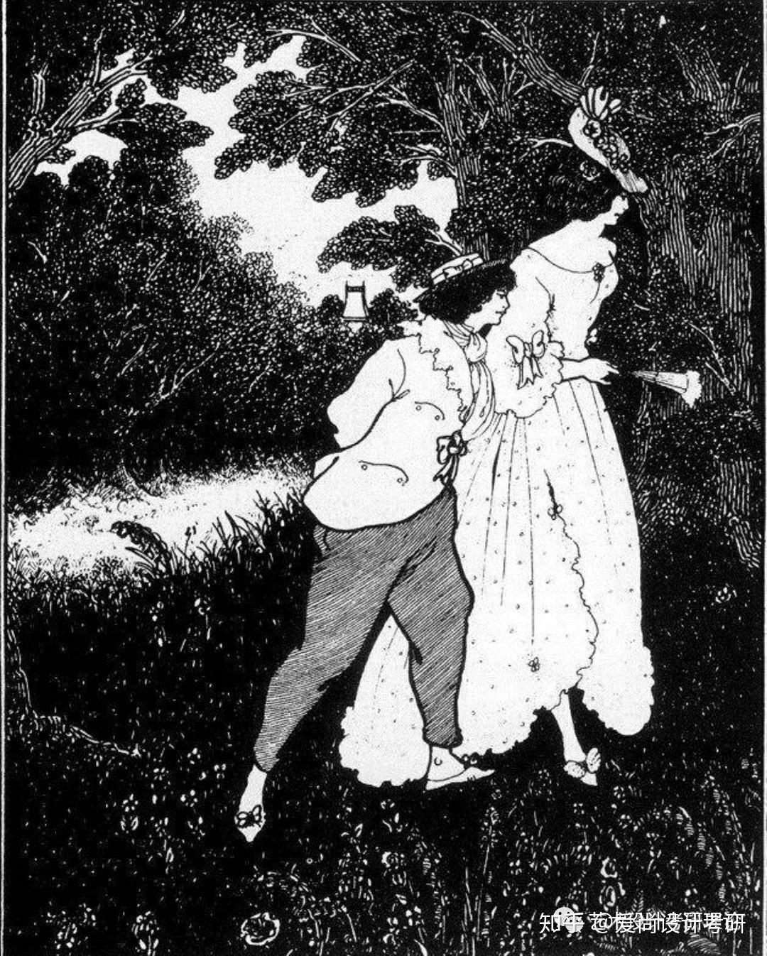 设计师27奥博利比亚兹莱aubreybeardsley没有一个作为黑白画的艺术家