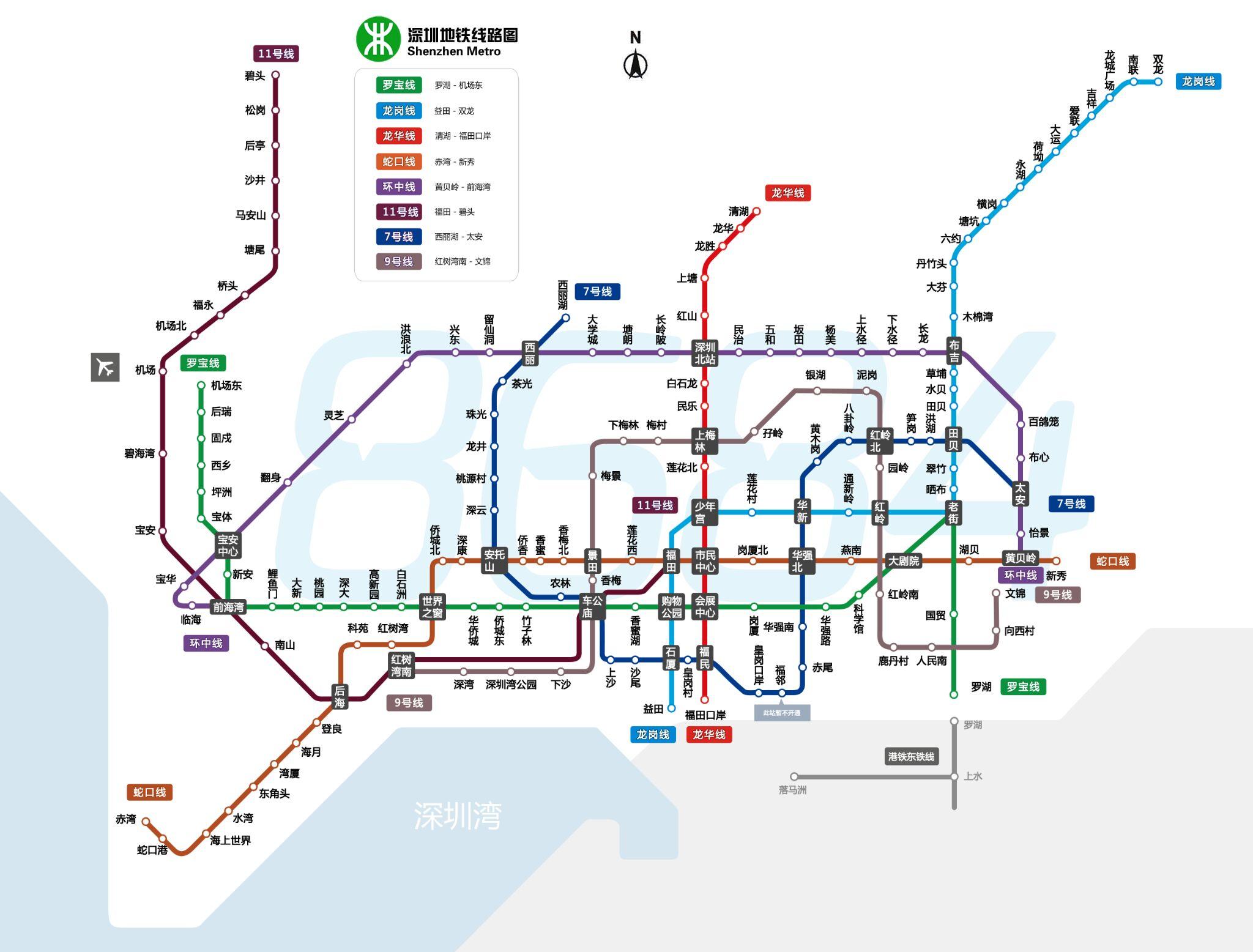 沙井西站路线图图片