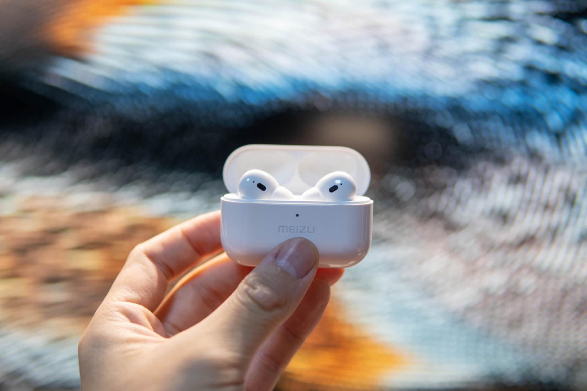 魅族耳机阵营新宠魅族poppro主动降噪耳机简约好用