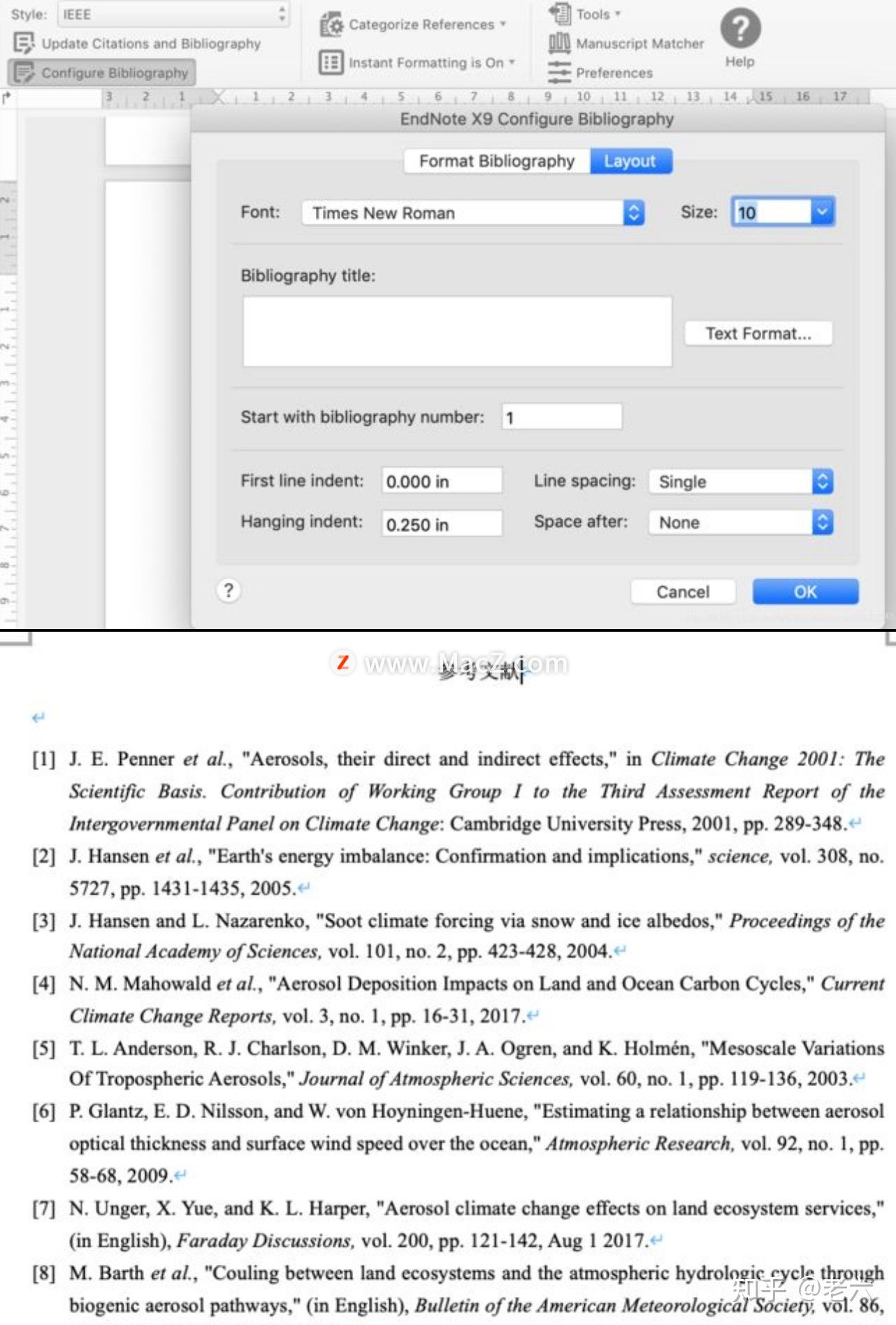 Mac endnote 