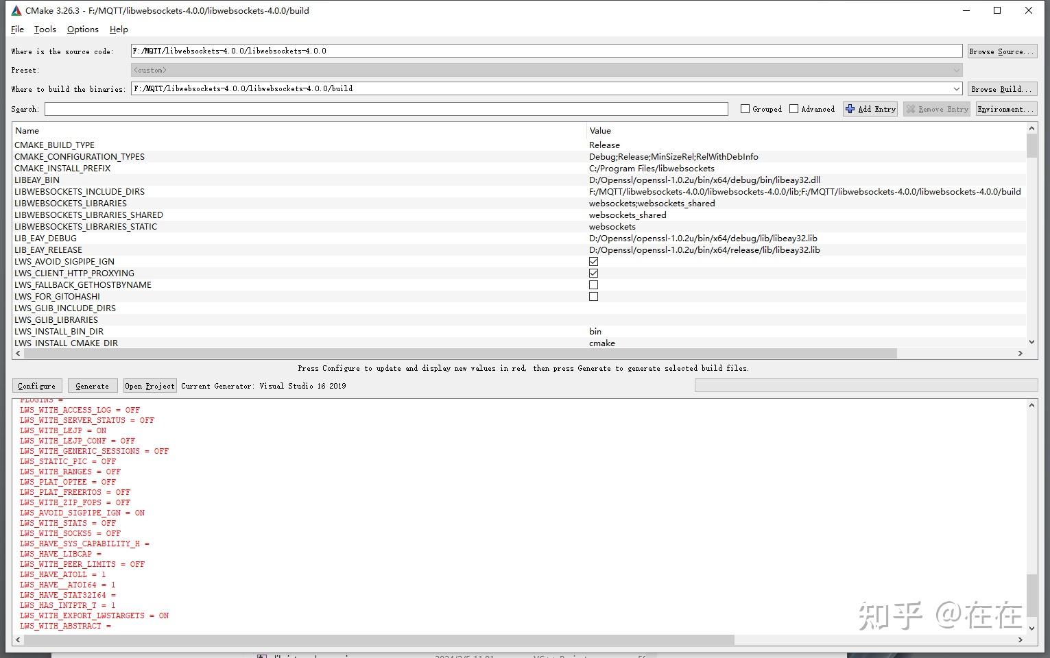 Windows libwebsockets 