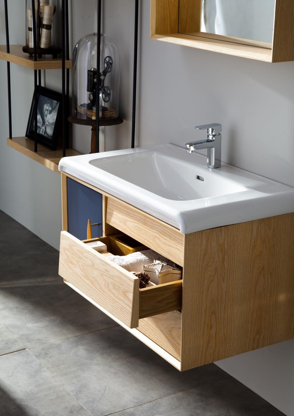 一体式台盆卫生间的点睛之笔