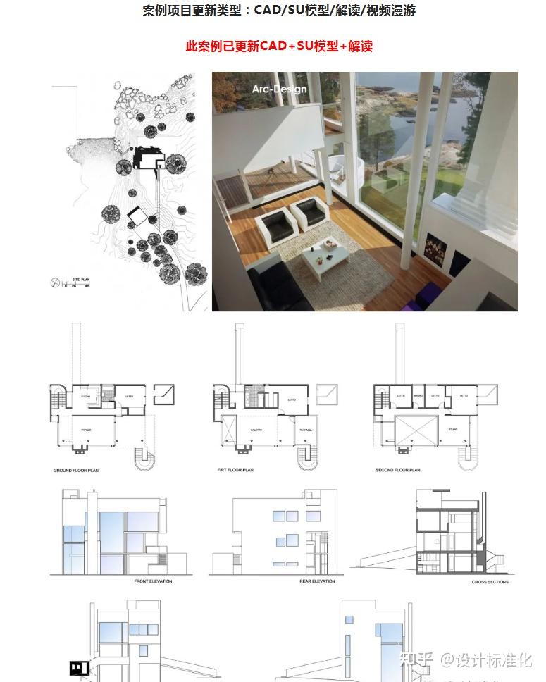 CAD+SU模型+解读 | Richard Meier 理查德·迈耶:Smith House 史密斯住宅 - 知乎