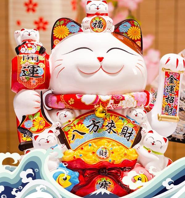 tatanice招财猫装饰摆件