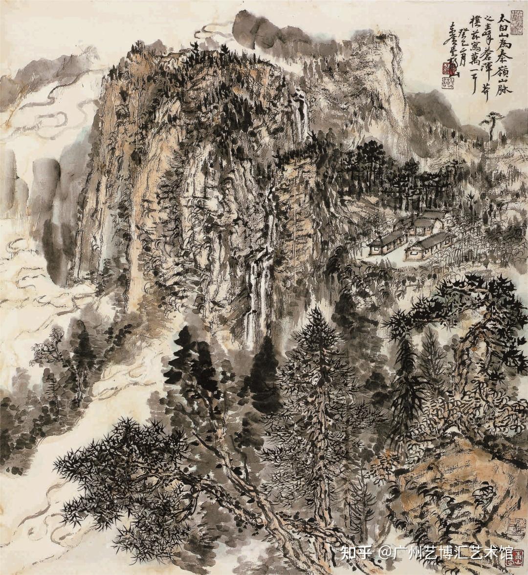 气势连贯举目千里赏吴静山系列山水画作