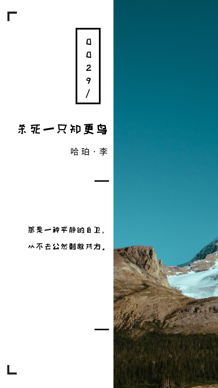 杀死一只知更鸟经典语录书摘壁纸