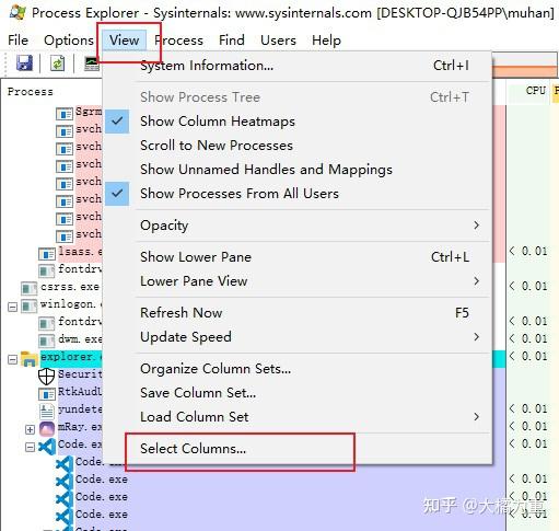 Process Explorer Calc Script ProcessExplorer常用操作 - 知乎