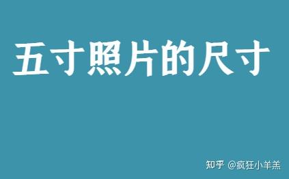 五寸照片的尺寸 - 知乎