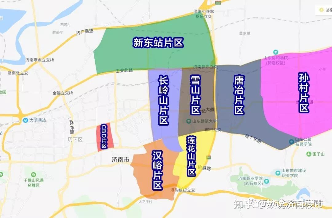 济南城区地图 分区图片