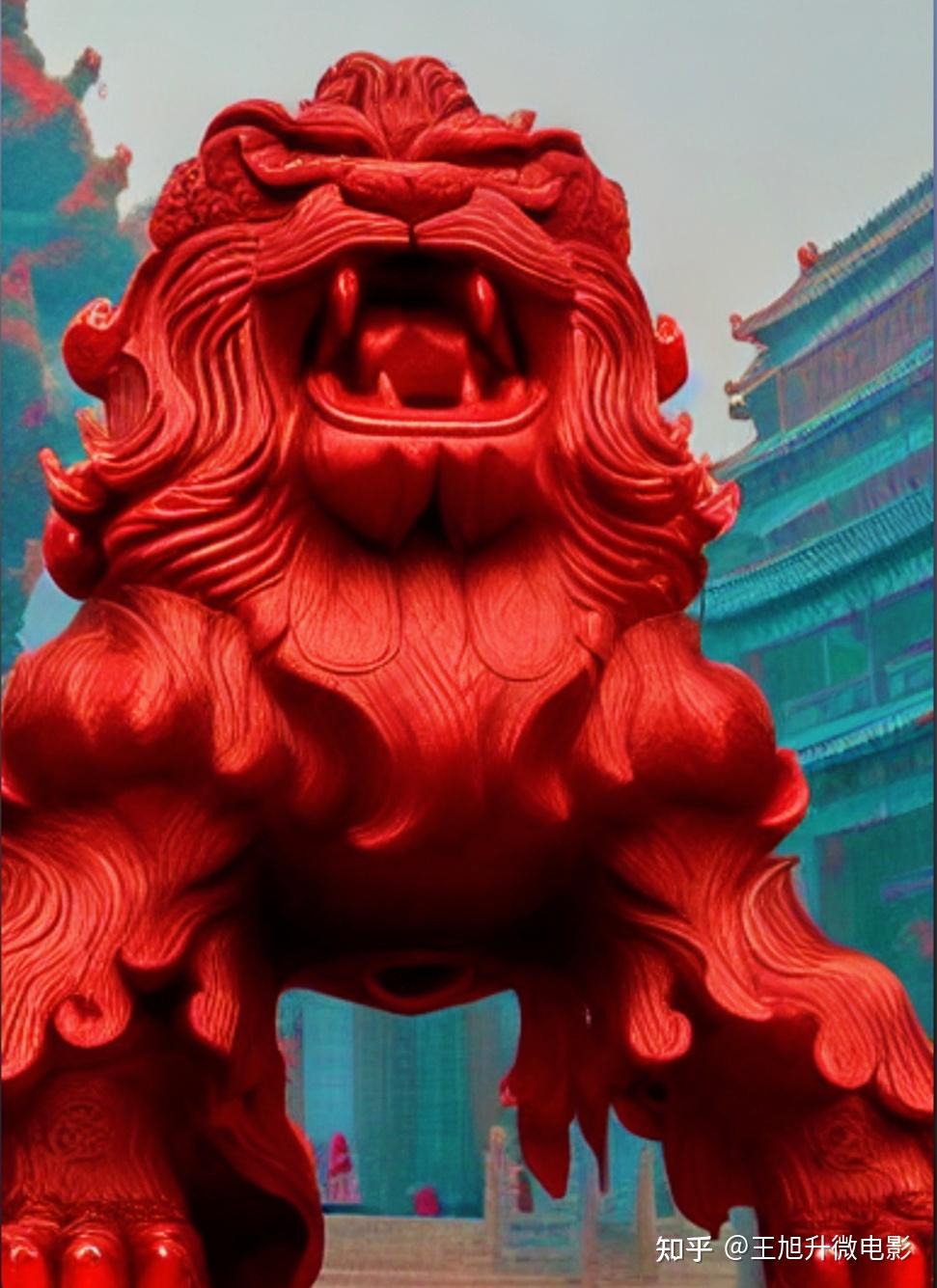 王旭升微电影-AI画创作红色印象《狮·麒麟》 - 知乎