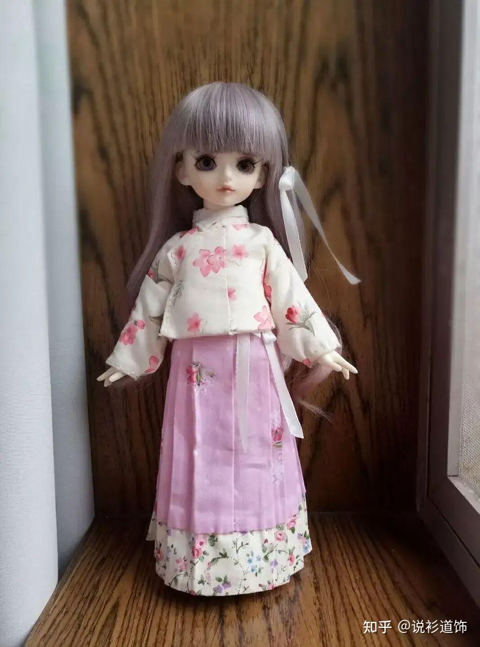 布艺手工制作汉服,明制袄裙详细步骤,给你的娃娃做套衣服吧
