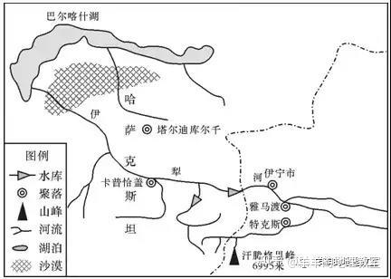 伊犁河的主源特克斯河,发源于哈萨克斯坦境内的汗腾格里主峰北坡,一路