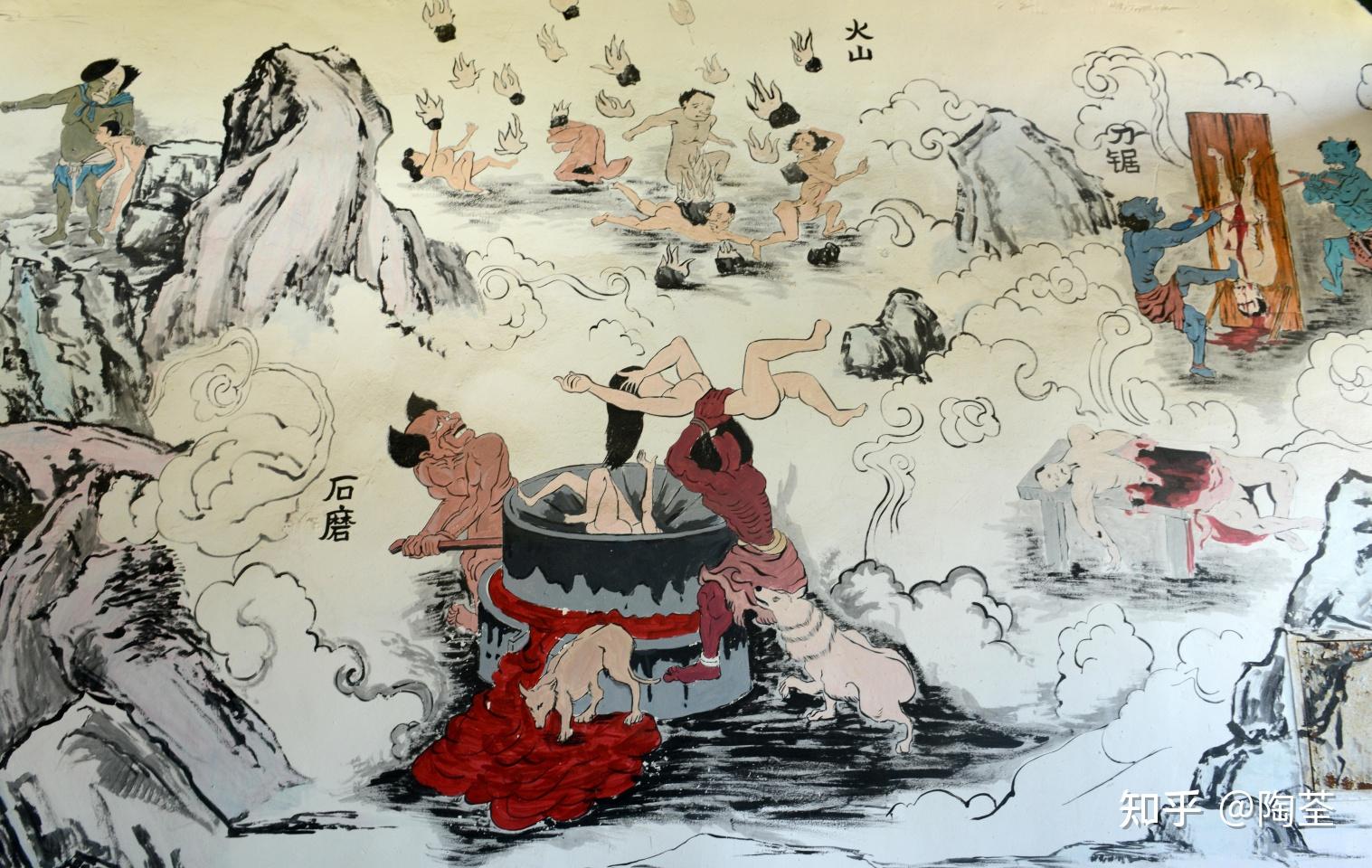 十八层地狱局部其实电视剧中有个情节是狱神庙,海瑞关在北镇抚司昭狱