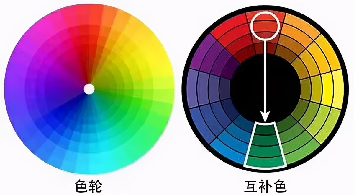 深绿色的对比色图片