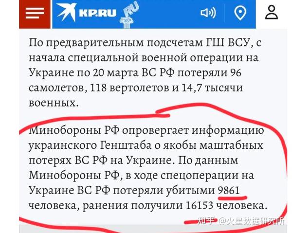 《共青团真理报》披露26天俄乌战争伤亡人数2.6万是否可信？