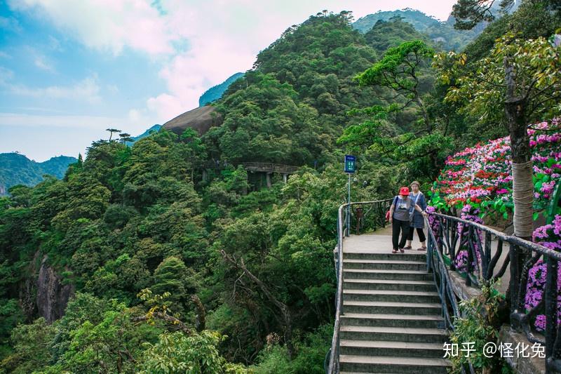 世界遺產江西三清山風景如畫懸崖棧道如履平地