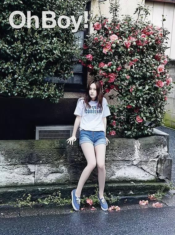 郑秀晶写真秀美腿 教你夏日小清新的正确打开方式!