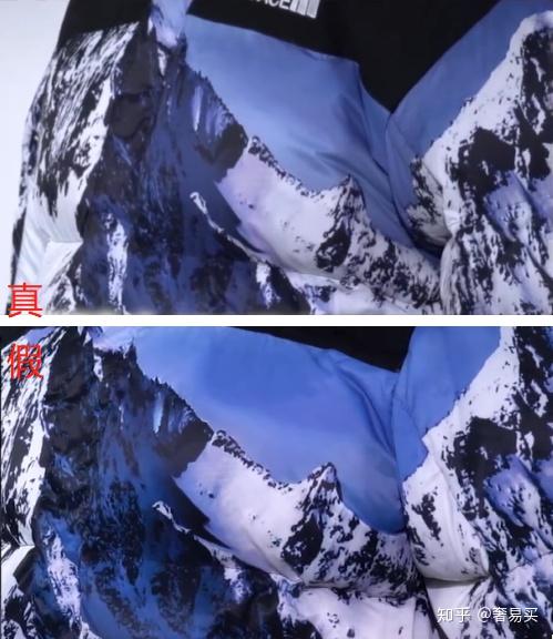 奢侈品鉴别：Supreme X The North Face 联名款雪山风景印花羽绒服真假