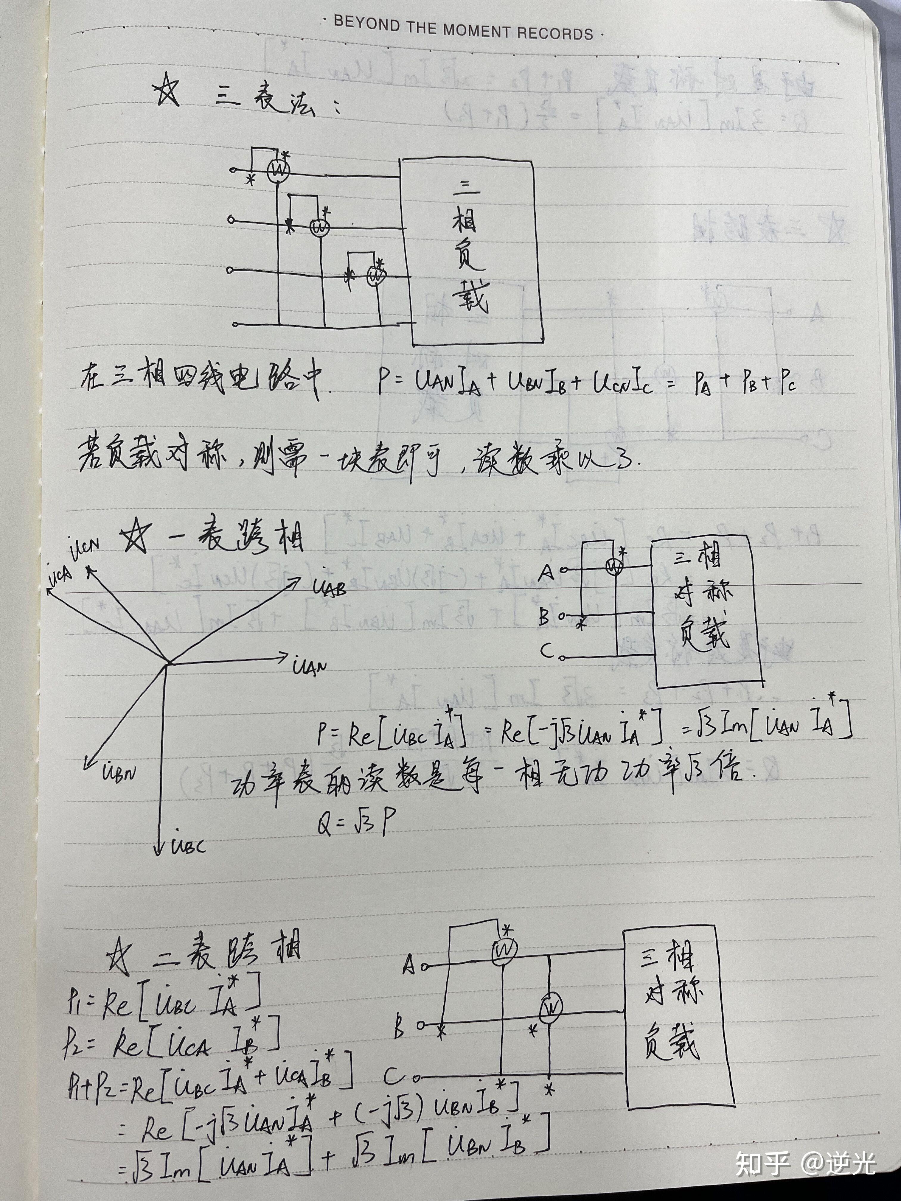 功率表实物接线图图片