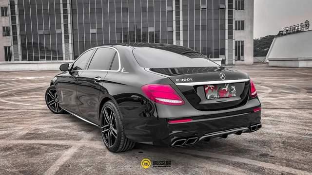 这才叫姿态与性能并存奔驰e300l改装分享