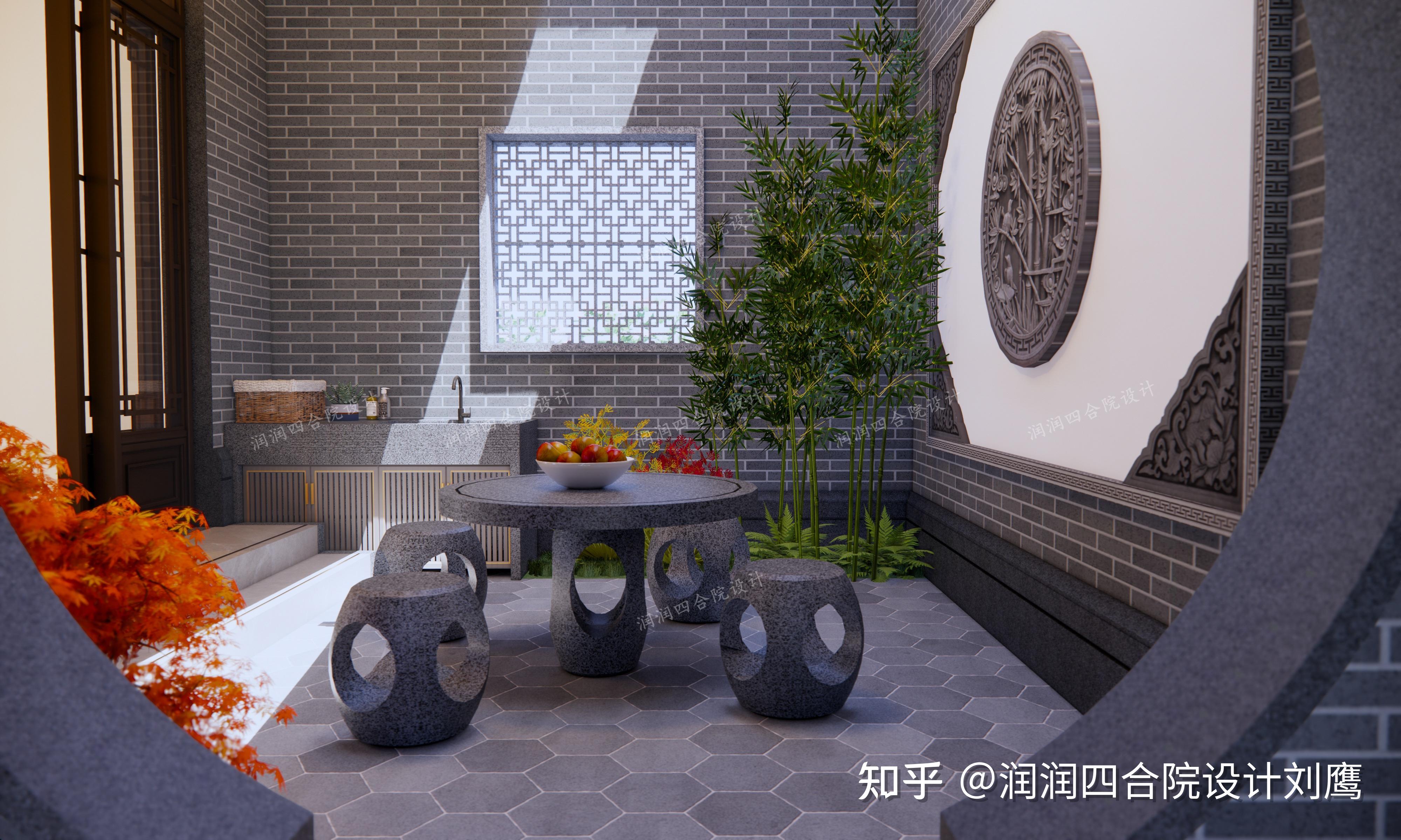 润润四合院设计刘鹰:四合院改造、扩建,新旧建筑设计整体考虑,三层青砖四合院 - 知乎