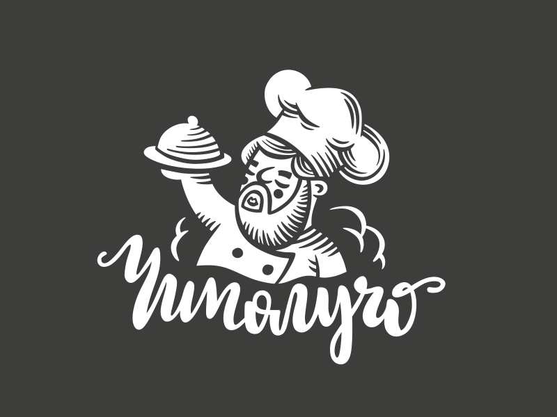 舌尖美味40款厨师元素logo设计