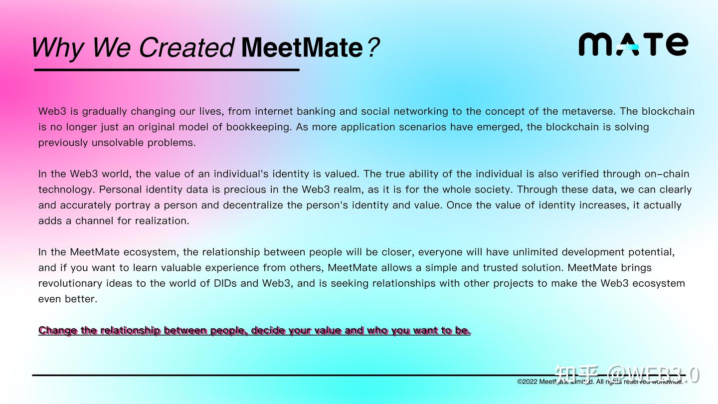 WEB3.0社交平台MeetMate官方白皮书- 知乎