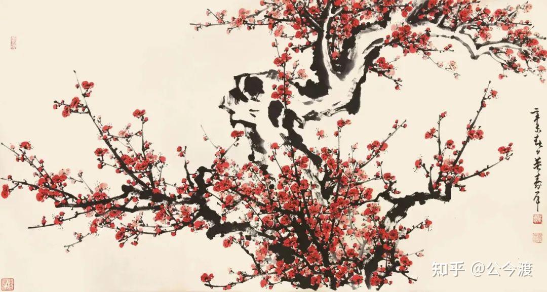 董寿平梅竹赏析- 知乎