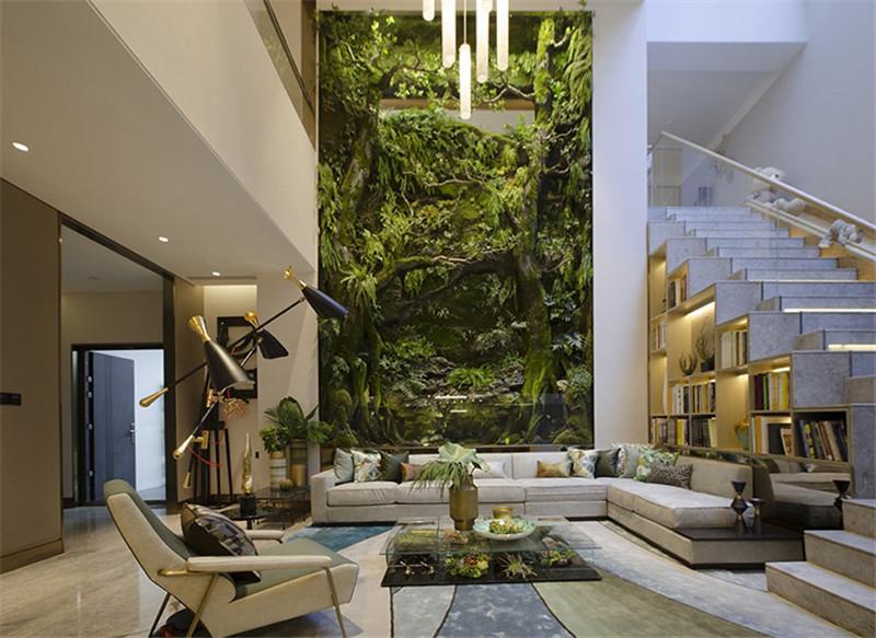 天然氧吧室内绿植墙所有自称环保的设计在它面前都输了