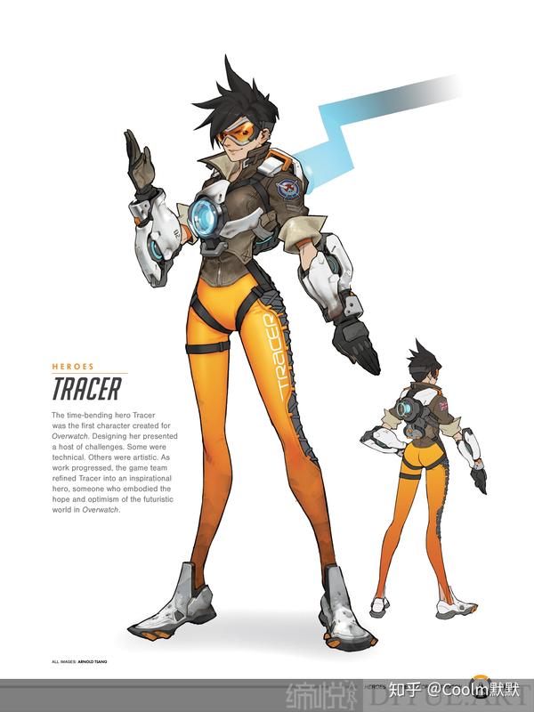 《守望先锋》角色猎空官方设定图