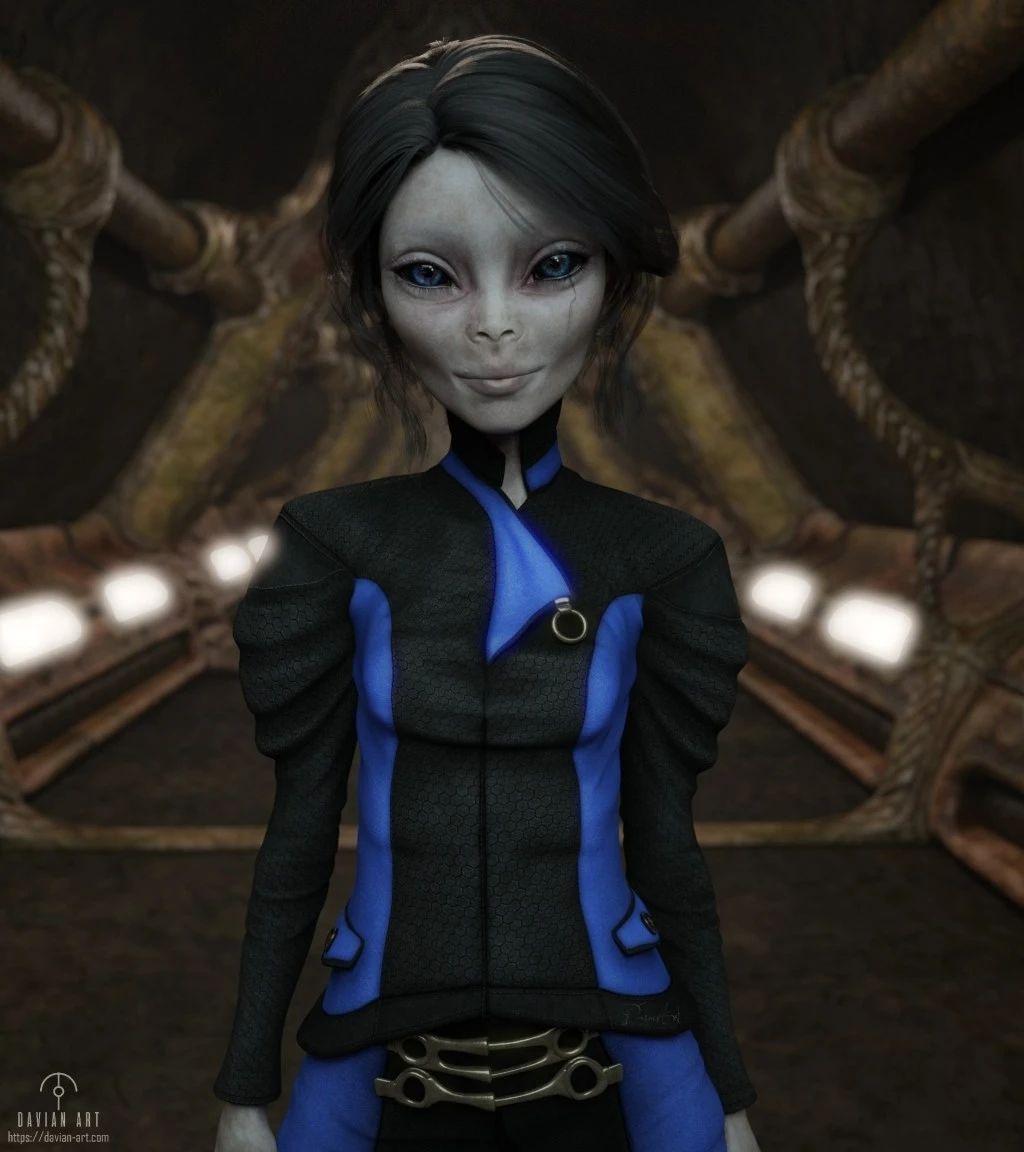 艺术家画出了真实的外星人形象