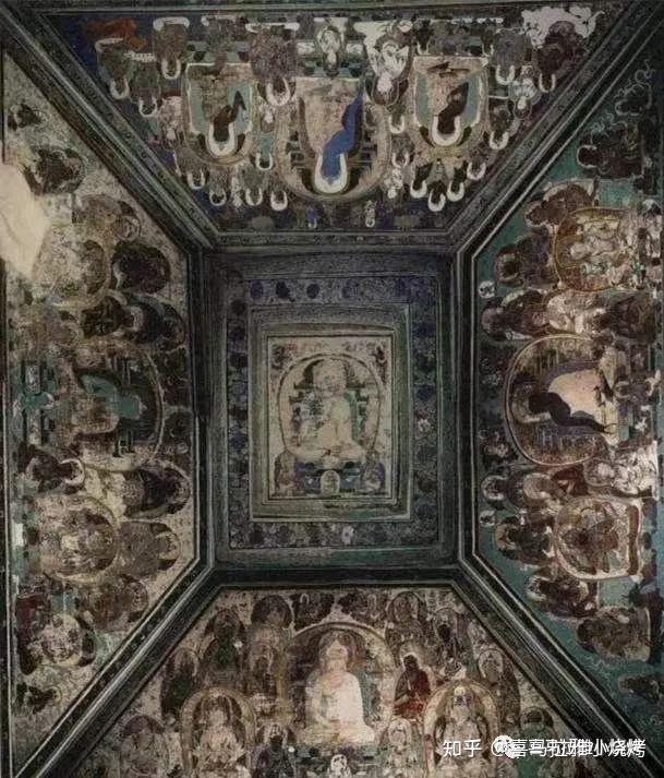 敦煌465窟顶壁画与成身会坛城。 - 知乎